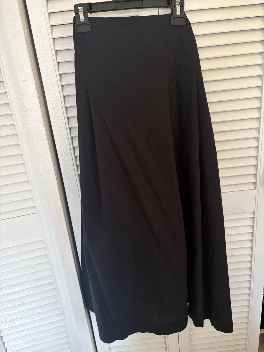 Women's Black A-Line Maxi Skirt